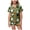 Green, variant on OJSFQUFP Girls Shorts Set Toddler Short Sleeve Print Shirts Tops Pants Outfits Button