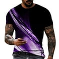 thumbnail image 5 of kpoplk Men's Funny Graphic T-Shirt Relaxed Fit Short Sleeve Casual Summer Tee Cool Novelty Print Soft Cotton Crew Neck Tops for Men Size XL,Purple, 5 of 5