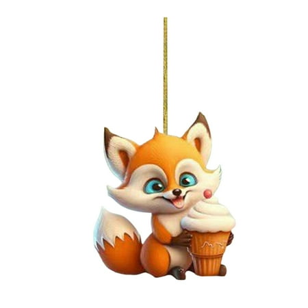 

FORYULIK Home Christmas Mailbox Garland Car Pendant Car Hanging Cute Acrylic Pendant