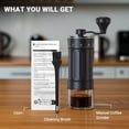 thumbnail image 5 of Mini Manual Coffee With 40 Adjustable Settings  Portable Hand Bean Mill 30g Capacity Conical Burr Crank For Travel Camping Office Espresso Pour Over Etc, 5 of 5