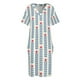 thumbnail image 4 of Flores escandinavas 05 patrón sin costuras con tallos largos Vestido suelto con bolsillo Vestidos elegantes Falda de verano Ropa femenina, 4 of 7