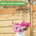 thumbnail image 6 of WLGJL Hanging Plant Brackets, 2pcs 12 Inch Wall Mount Bracket Strong Durable Rust-Resistant Plant Hanger Hook with High Load Capacity 120lb for Hanging Plants Bird Feeder Lantern Wind Chimes, 6 of 6