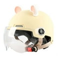 thumbnail image 3 of Open Face Helmet Lightweight Accessories for Cruiser Street Autobicycle Yellow, 3 of 8