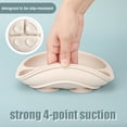 thumbnail image 3 of Armscye 3 Pack Suction Toddlers Plates, Divided Suction Plates for Baby,100% Food Grade Silicone Baby Plates, Safe Grip Dishes for Toddlers Self Feeding Training, 3 of 8