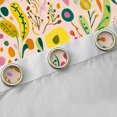 thumbnail image 4 of Feelyou Flower Black Out Curtains, Kawaii Plant Leaves Curtains Pack of 2 (42x63 Each), 4 of 6