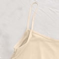 thumbnail image 4 of idosla Spaghetti Strap Crop Tank Tops for Women Cute Summer Camisoles for Teens Fitted Basic Layering Cami Undershirts (Beige, One Size), 4 of 9