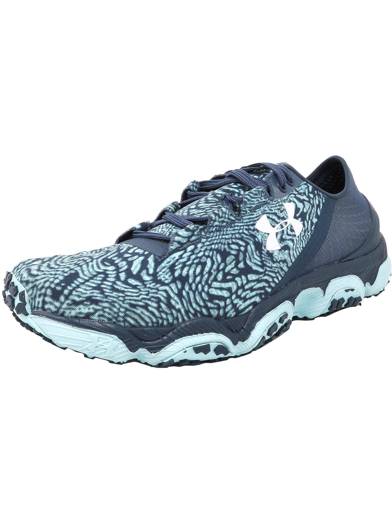 Under Armour Women's Speedform Xc Mechanic Blue / Veneer White AnkleHigh Running Shoe 7.5M