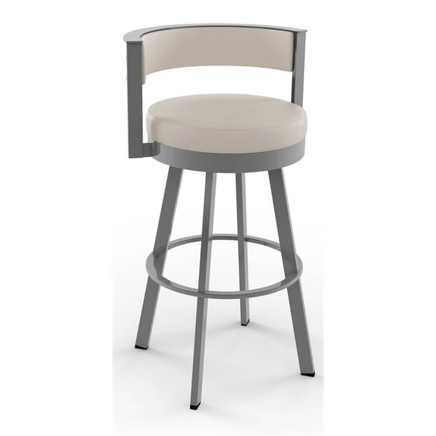 Amisco Browser 26 13 Faux Leather, Cream Faux Leather Counter Stools