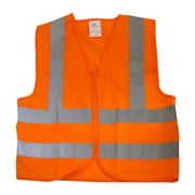 Safety Vest Orange Knit w/2 Pockets ANSI/ISEA XLarge