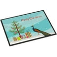 thumbnail image 1 of Indian Peacock Peafowl Christmas Doormat, 24" x 36", Multicolor, 1 of 2