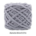 thumbnail image 4 of 2 Pcs Chenille Yarn for Crocheting, Fluffy Velvet Plush Yarn Thick Soft Chunky Chenille Yarn People Blanket Yarn for Crocheting Knitting Beginners, Light Gray + Dark Green, 4 of 5