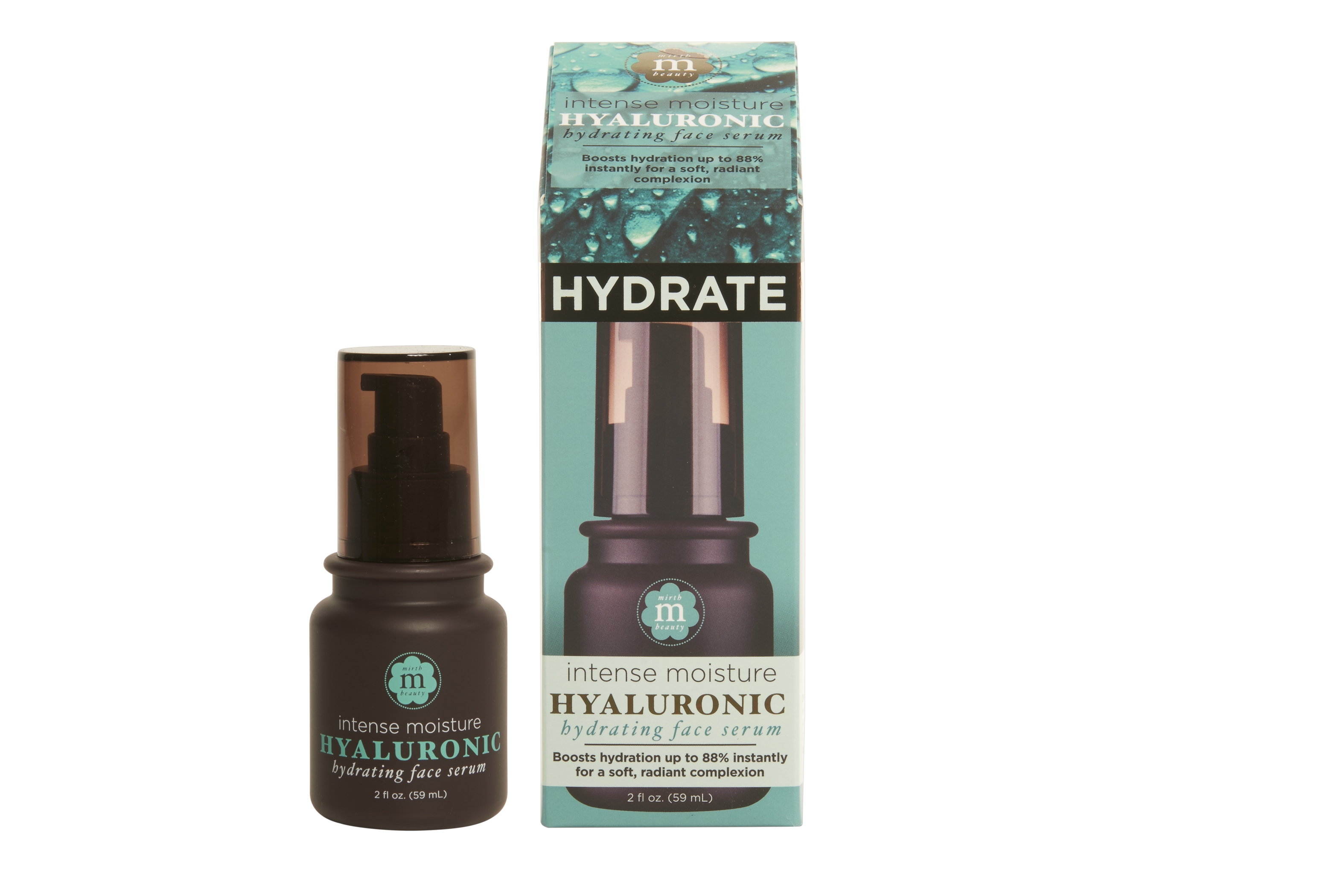 2oz Mirth Beauty Intense Moisturizing Hyaluronic Acid Face Serum Anti Aging Serum With Hyaluronic Acid Green Tea Willow Herb And Aloe Vera Walmart Com Walmart Com