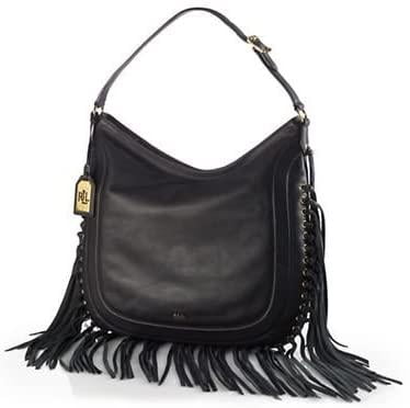 ralph lauren leather hobo bag
