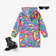 thumbnail image 2 of PatPat Girls Dresses Unicorn Oversized Sweatshirt Tie Dye Hoodie Dress Size 5-12, 2 of 6