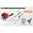 thumbnail image 3 of Floseru 5-in-1 Lawn Mower,52CC 2-Stroke Gas Powe Weed Wacker,Multi-Functional Lawn Mower Hedge Trimmer Chainsaw Brush Cutter,Weed Eater for Grass and Bush, 3 of 11
