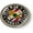 Semi-Flexible Aluminum Bezel, variant on Gulf War Combat Veteran 3D Domed CAR Emblem Badge Sticker Round Flexible Round