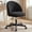 Black, variant on NEO CHAIR Office Vanity Chair with Wheels Comfy Desk Chair for Girls Cute Computer Small Armless Adjustable Height Swivel for Home Bedroom Task (White)