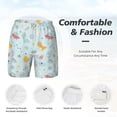 thumbnail image 6 of Picia Space With Dino Astronauts pattern Mens Swim Trunks with Compression Liner Stretch Beach Shorts Quick Dry with Zipper Pockets No-Chafing Board Shorts-X-Large, 6 of 9
