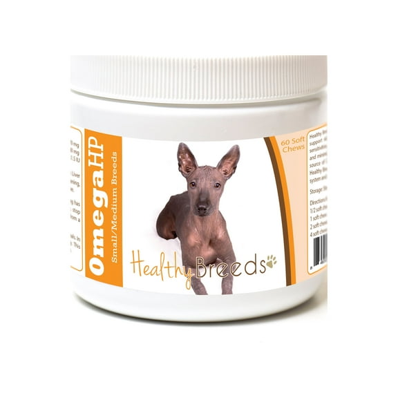 Healthy Breeds Xoloitzcuintli Omega HP Fatty Acid Skin and Coat Support Soft Chews