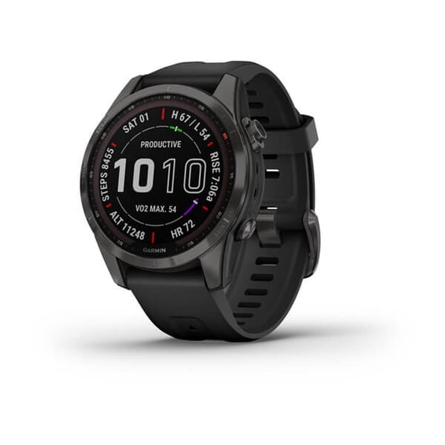 Reloj GPS Garmin Fenix 7s Zafiro Solar Titanio DLC 42mm Negro 42mm