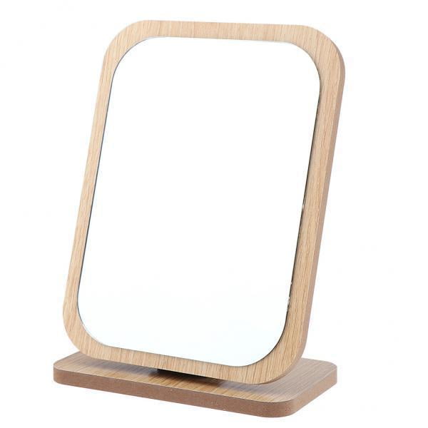 Espejo para maquillarse,Espejo cosmético,Espejo de maquillaje de encimera,Espejo de vanidad,Espejo plegable,espejo de maquillaje de madera,Espejo de maquillaje de escritorio,espejo plegable Salvador Espejo para maquillarse