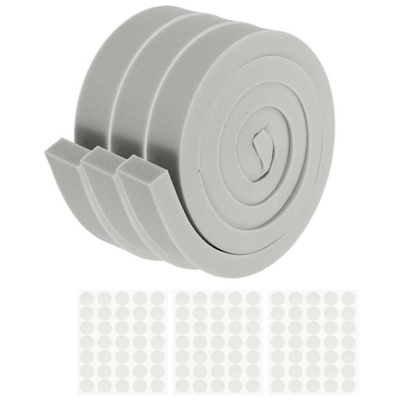 Uxcell 3 Roll Air Conditioner Foam Seal Strip, 6.5 ft x 2" x 1" Weather Stripping,Black