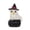 B001- Black, variant on Halloween Decorations, Halloween Home Decor Indoor, Fall Halloween Decor, Halloween Pumpkin Decor, Indoor Fall Decor, Adorable Resin Owl Figurine with Witch Hat Perched on Black