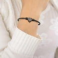 thumbnail image 4 of KeyStyle Heart Bracelets Bangle Bracelet for Women, Adjustable Bracelets Jewelry Anniversary Gifts for Wife, 4 of 10