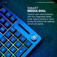 thumbnail image 5 of JLab Nightfall Wired Gaming Keyboard, RGB, Media Dial, Anti-Ghost, Full-Size, Black, 5 of 10