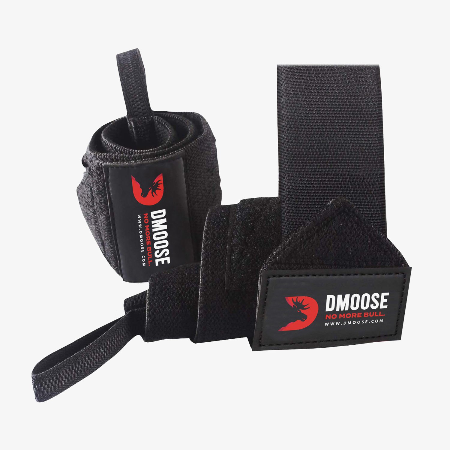 DMoose Wrist Wraps for Weightlifting12" and 18" Thumb Loops with Wrist