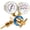 Oxygen Regulator, variant on Biltek Dual Gauge Oxygen & Acetylene Solid Brass Regulator for Welding Victor Gas Torch Cutting - CGA540 and CGA200 Rear Mount Fitting