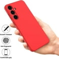 thumbnail image 4 of KOMI Galaxy S24 Plus Silicone Case, Cute Matte Liquid Silicone Protective Cover, Skin Feel, Full Body Protective, Anti-Fall Soft Shell Protector for Samsung Galaxy S24 Plus Case, Red, 4 of 7