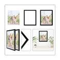 thumbnail image 2 of 8X10 Picture Frame, Picture Frames for 8 x 10 Photo Collage Poster Certificate Wall Horizontal Vertical 2Pcs, 2 of 5