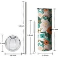 thumbnail image 4 of Boho Flowers 20 Oz Insulated Stainless Steel - Double Wall Vacuum Coffee- Insulated Travel Coffee Mug, 4 of 5