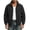 Black, variant on Hoodie for Men Ofreoo And Winter Men's Fleece-Lined Thickened Sweatshirt Trendy Loose Solid Color Casual Fashion Jacket Fleece Fleece Jacket