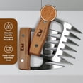 thumbnail image 6 of Kitchen Mama Meat Shredder Claws (A Set of 2), Durable Wood & Stainless Steel, Dishwasher-Safe, 6 of 7