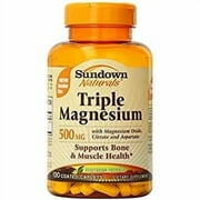 Sundown Naturals Triple Magnesium Tablet 500 mg 120 Count