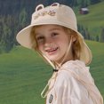 thumbnail image 2 of Krdevn Kids Capybara Print Sun Hat, Wide Brim Neck Flap UPF 50+ Hat Size:3-10 Years, 2 of 5