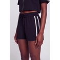thumbnail image 3 of Women's Nylon Varsity Stripe Drawstring Waist Shorts, 3 of 4
