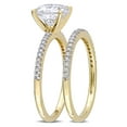 thumbnail image 5 of Everly Women's Moissanite Created Diamond 14k Yellow Gold Bridal Set, 5 of 7