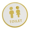 thumbnail image 4 of Letrero de Baño de 20cm, Placa Acrílica para Baño, Símbolos de Baño, Decoración de Señalización de Puerta para Hogares, Hoteles, Tiendas Y Estacionami Estilo C, 4 of 8