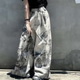 thumbnail image 6 of RUTAYY Toddler Girls Fashion Cute Personality Pants Elastic Waist Wide Leg Jeans Casual Demin Pants With Pockets Trouser Breathable Infants Pants, 6 of 6