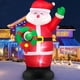 thumbnail image 1 of 2.43M Inflable Navidad Exterior Santa Claus, Que sostiene la Guirnalda Decoracion Navidad Luces LED Coloridas giratorias integradas para Navidad decoración, Fiesta de Navidad, césped, Interior, 1 of 6