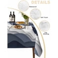 thumbnail image 2 of Navy Blue Ombre Table Cloth, Modern Geometric Moire Abstract Art Waterproof Tablecloth for Square Tables, Reusable Washable Fabric Table Cover for Restaurant Kitchen Dining Tables 60"x60", 2 of 6