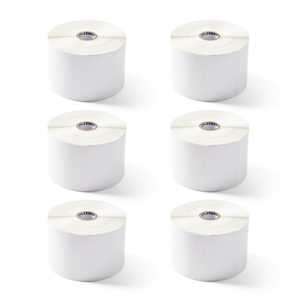 Zebra 3 x 2 in Direct Thermal Paper Labels Z-Perform 2000D Permanent Adhesive Shipping Labels ...