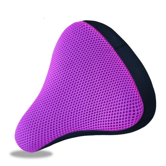 MISSMILE Bike Seat Cushion,Waterproof Bicycle Comfort Seat Saddle Cover,Soft Breathable Bike Seat Cover,Purple