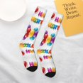 thumbnail image 6 of Women's Knee High Socks Happy Birthday Thermal Soft Knee Long Socks, 6 of 7