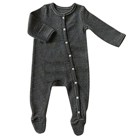 

ASEIDFNSA Baby Girl Bear Baby Boy Sweats Baby Girls Boys Striped Cotton Autumn Long Sleeve Romper Jumpsuit Clothes