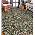 thumbnail image 3 of Rhody Rug SO65R024X036 Sophia 2 x 3 ft. Multicolor Indoor-Outdoor Oval Braided Rug, Moss Green, 3 of 4