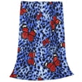 thumbnail image 2 of Pofeuu Abstract Colorful Butterflies Print Ultra-Soft Micro Fleece Blanket,for Bed Or Sofa,All Season Throw Blankets Flannel Blanket-40"x30", 2 of 7